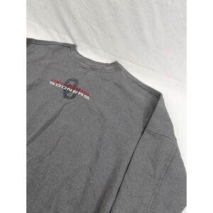 Majestic Oklahoma Sooners NCAA Vintage Mens Sweatshirt Crew Neck - 2XL‎ Gray